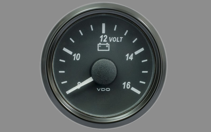 SingleViu Voltmeter Gauge 8-16V